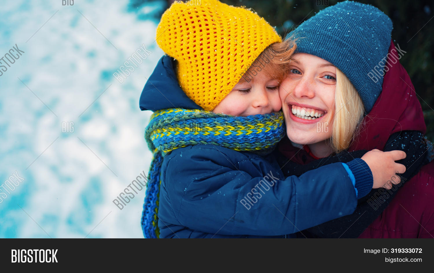 Happy Winter. Mom Baby Image & Photo (Free Trial) Bigstock