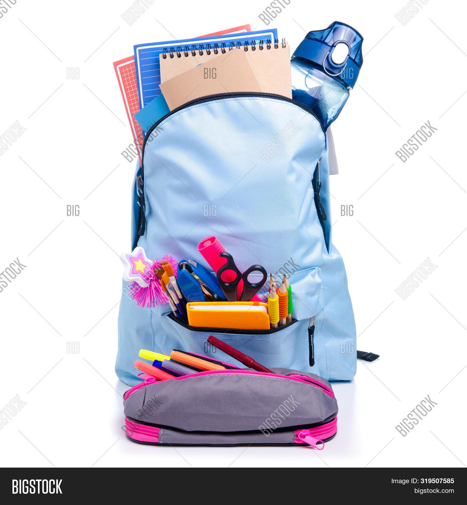 Blue Backpack School Image & Photo (Free Trial) Bigstock