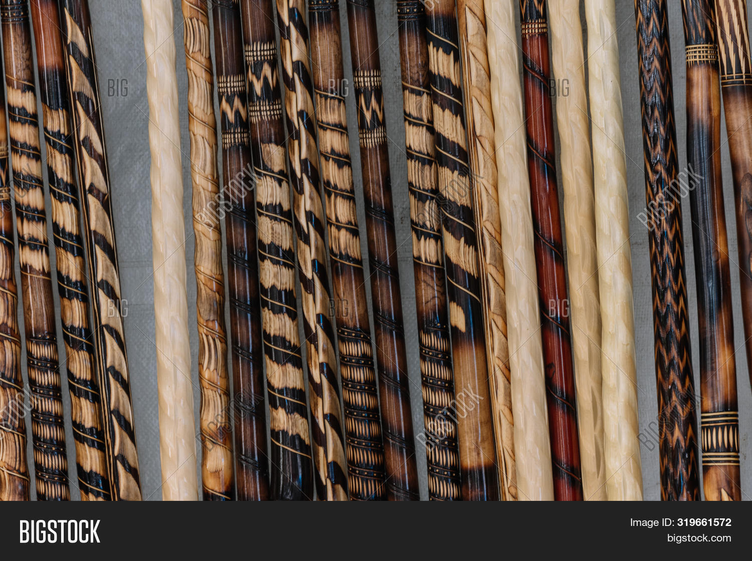 Imagen y foto Close Wooden Canes (prueba gratis) Bigstock