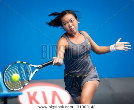 MELBOURNE - 21. ledna: Vania Kingová USA v její třetí kolo ztrátu Ana Ivanovic Srbska na 