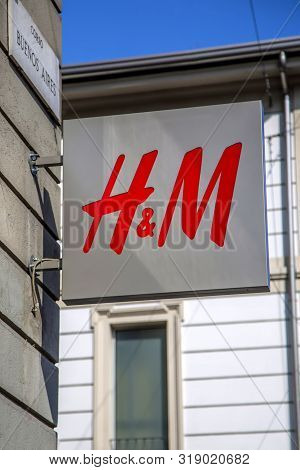 Milan, Italy - March 9, 2014: Detail Of The H&m Store In Milan, Italy. H&m Is A Swedish Multinat