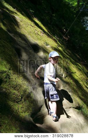 Portrait Of Boy In Dantovo Gorge, Krasnodar Region, Russia