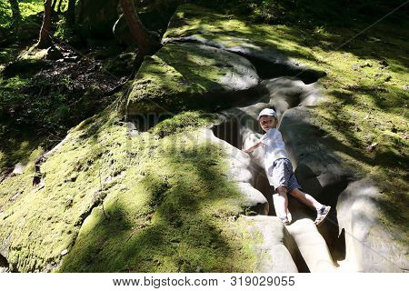 Portrait Of Child In Dantovo Gorge, Krasnodar Region, Russia