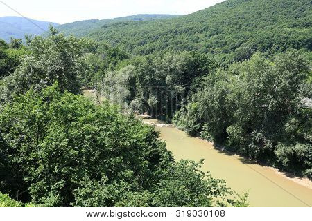 View Of Psekups River In Krasnodar Region, Russia