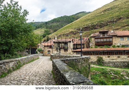 Barcena Mayor, Cabuerniga Valley In Cantabria, Spain.