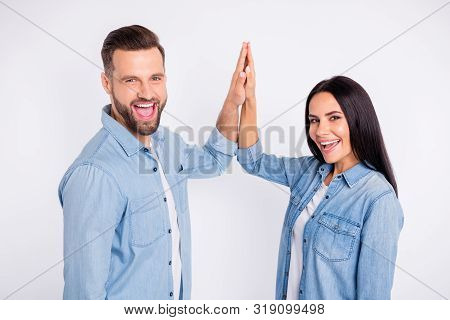 Profile Side View Portrait Of His He Her She Nice Attractive Winsome Charming Cute Cheerful Cheery G