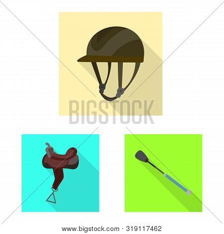 Isolated Object Of Track And Racing Sign. Collection Of Track And Riding Vector Icon For Stock.