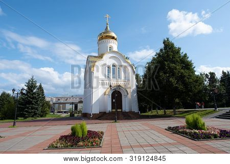 Ivanovo, Ivanovo Region, Russia - 08/03/2019: Chapel Church In Honor Of The Fedorov Icon Of The Moth