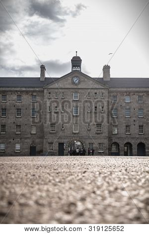 Architectural Detail Of The National Museum Of Ireland  In Dublin, Ireland