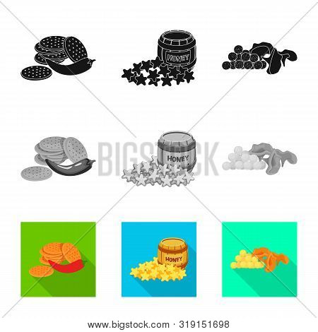 Vector Illustration Of Taste And Seasonin Icon. Set Of Taste And Organic Stock Symbol For Web.