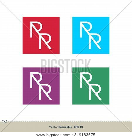 R R Letter Logo Template Illustration Design