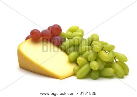 Ingredientes de sobremesa francesa Gourmet - queijo com uvas