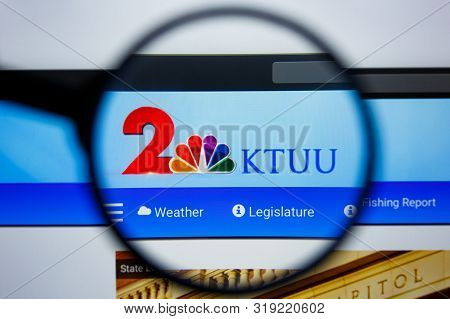 Los Angeles, California, Usa - 21 Jule 2019: Illustrative Editorial Of Ktuu.com Website Homepage. Kt