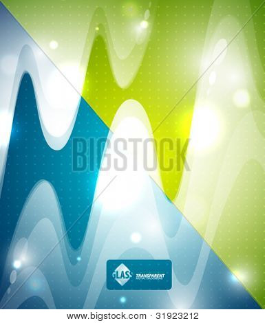 Transparent våg abstrakt bakgrund