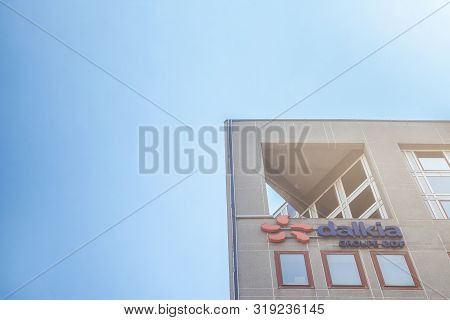 Lyon, France - July 15, 2019: Dalkia Logo In Front Of Their Main Office For Lyon. Dalkia Is Part Of 