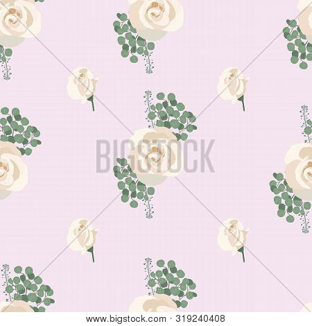 Light Purple 2 Eucalyptus Rose Collection Seaml Stock