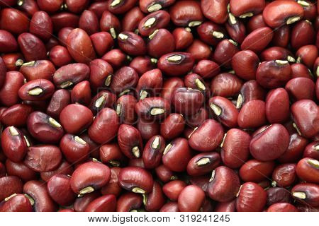 Japanese red beans ( Sasage ), background
