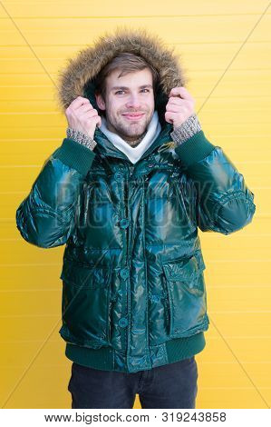 Feel Comfortable In Warm Clothing. Keep Warm. Comfortable Winter Clothing. Winter Stylish Menswear. 