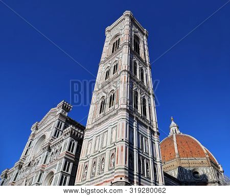 Florence, Italy - August 27, 2018: Florence Cathedral (il Duomo Di Firenze) On August 27, 2018 In Fl