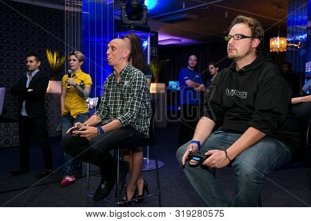 Gamers At Play Station Ps4 Launch Event