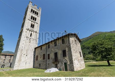 Diecimo, Lucca, Tuscany, Italy: The Medieval Church Known As Pieve Di Santa Maria