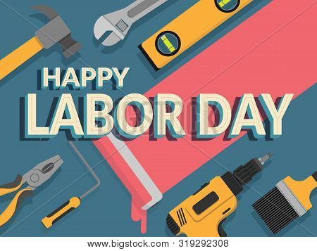 Labor Day Banner Vector Photo Free Trial Bigstock