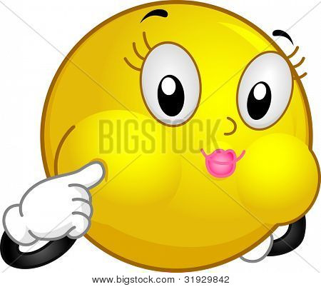 Abbildung von einem Smiley Blowfish Grimasse