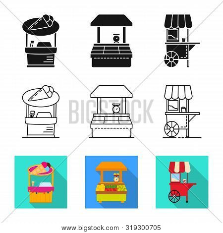 Isolated Object Of Amusement And Store Icon. Set Of Amusement And Urban Vector Icon For Stock.