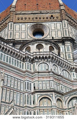 Florence, Italy - August 28, 2018: Florence Cathedral (il Duomo Di Firenze) On August 28, 2018 In Fl