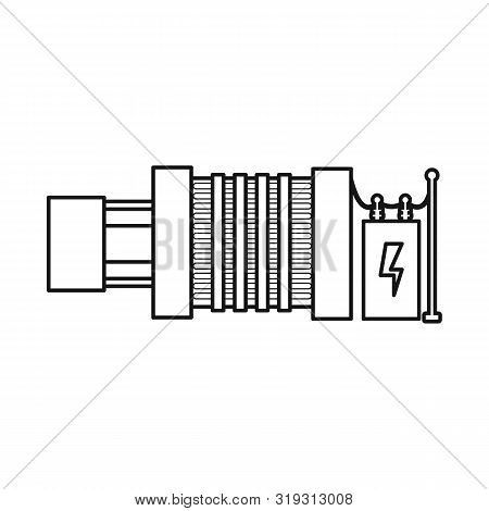 Isolated Object Of Generator And Power Symbol. Set Of Generator And Alternator Stock Symbol For Web.