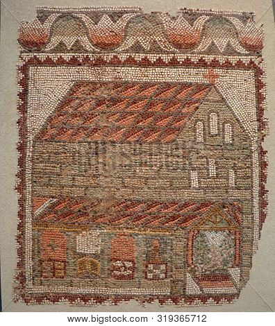 A Mosaic From The Fifth Century Of A Church