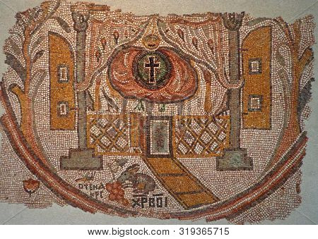 A Mosaic Representing A Church, 5 Centuries Before Christ