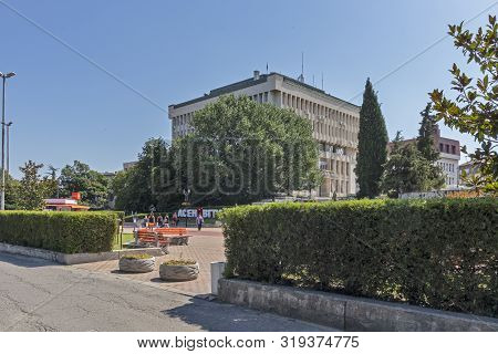 Asenovgrad, Bulgaria - August 5, 2019: Center Of Town Of Asenovgrad,  Plovdiv Region, Bulgaria
