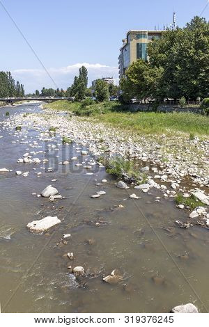 Asenovgrad, Bulgaria - August 5, 2019: Chepelarska (chaya) River Passing Through The Town Of Asenovg