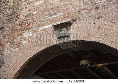 Verona, Italy, Europe, August 2019, The Coat Of Arms For Juliet Capulets Family