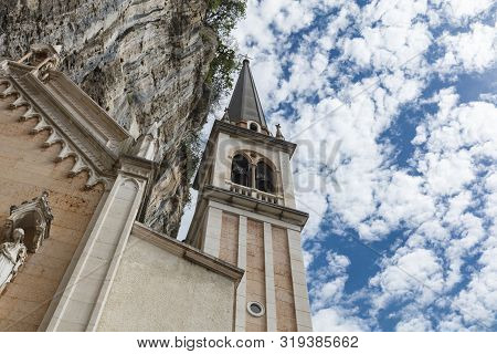 Spiazzi, Italy, Europe, August 2019, The Sanctuary Of Madonna Della Corona Church