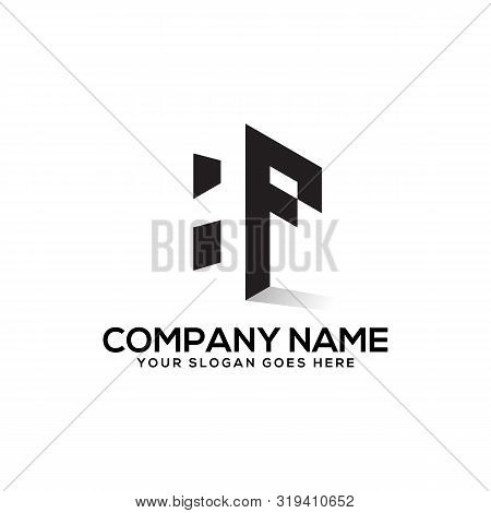 Hf Initial Logo Inspiration,  H And  F Creative Logo Vector,negative Space Logo Design