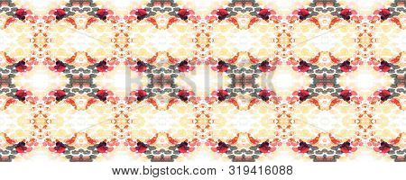 Watercolor Distress Design. Summer Safari Background. Snake Geometric Swimwear Pattern. Crazy Snake 