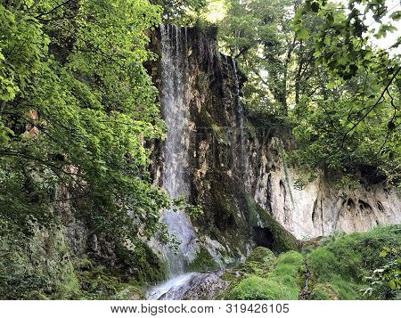 Waterfall Skakavac In A Park Forest Jankovac Or Slap Skakavac U Park Sumi Jankovac - Papuk Nature Pa