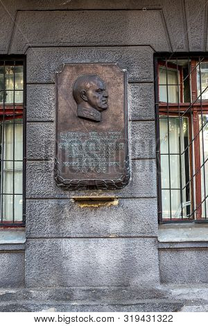 Odessa, Ukraine - Circa 2019: Bas-relief Monument To Marshal Of Victory Georgy Konstantinovich Zhuko