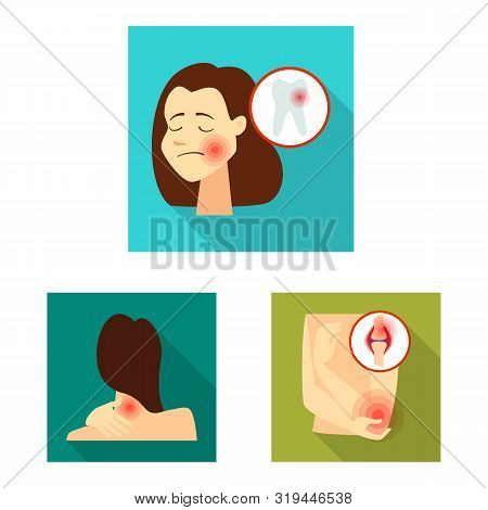 Isolated Object Of Damage And Wound Icon. Set Of Damage And Rendering Vector Icon For Stock.