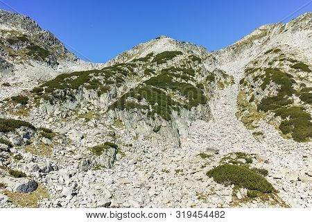 Amazing Landscape With Left Kralev Dvor Pass, Pirin Mountain, Bulgaria