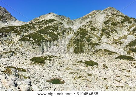 Amazing Landscape With Left Kralev Dvor Pass, Pirin Mountain, Bulgaria