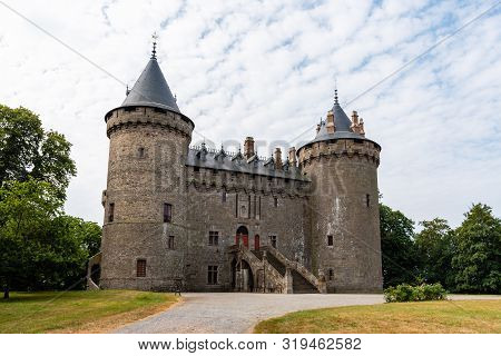 Combourg, France - July 27, 2018: The Medieval Castle Of Combourg French Brittany
