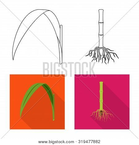 Vector Design Of Farm And Agriculture Logo. Set Of Farm And Technology Vector Icon For Stock.