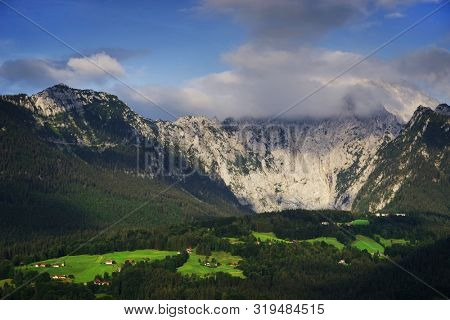 Alpine landscape in South Bavaria, Germnay, Europe