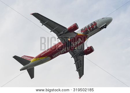 Passenger Airplane At Phuket Airport