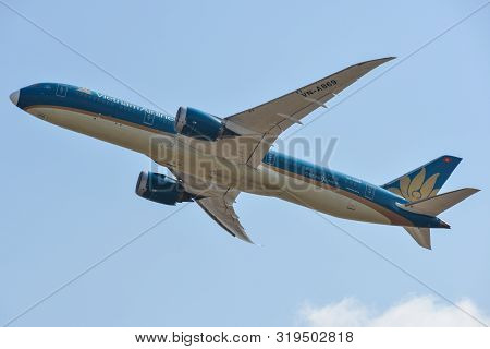 Airplane Taking-off From Tan Son Nhat Airport