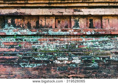 The Ancient Brick Wall Was Neatly Arranged And So Strong That There Was No Space, Even A Small Needl