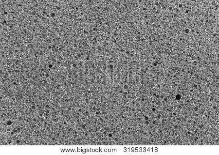 Soundproof Panel Of Polyurethane Foam. The Background Gray Color.